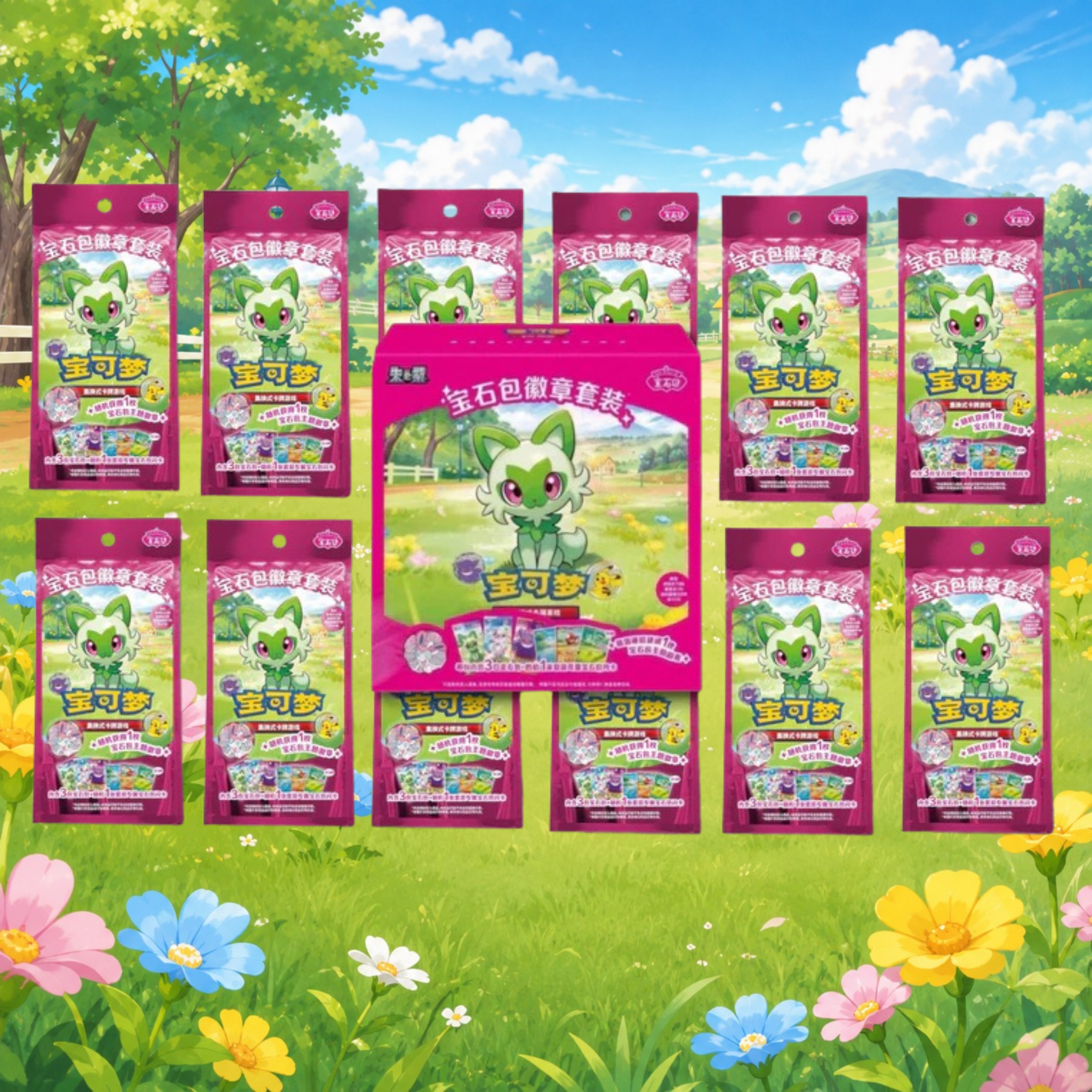 Simplified Chinese Gem Pack Badge Set Box