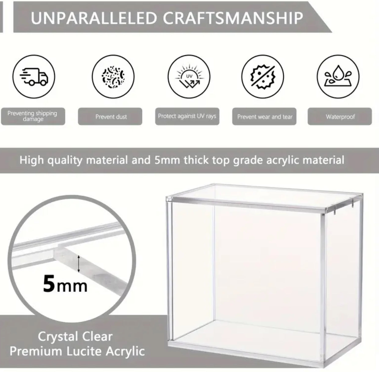 Acrylic Booster Box Display Case – Magnetic Lid Edition