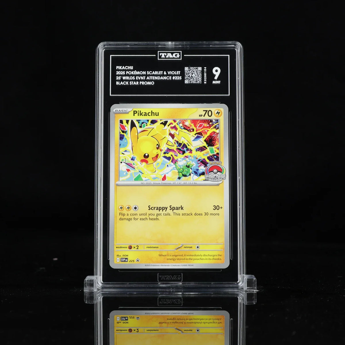 Pikachu [World Championships] - Pokemon Tournament Promos #225 TAG 9