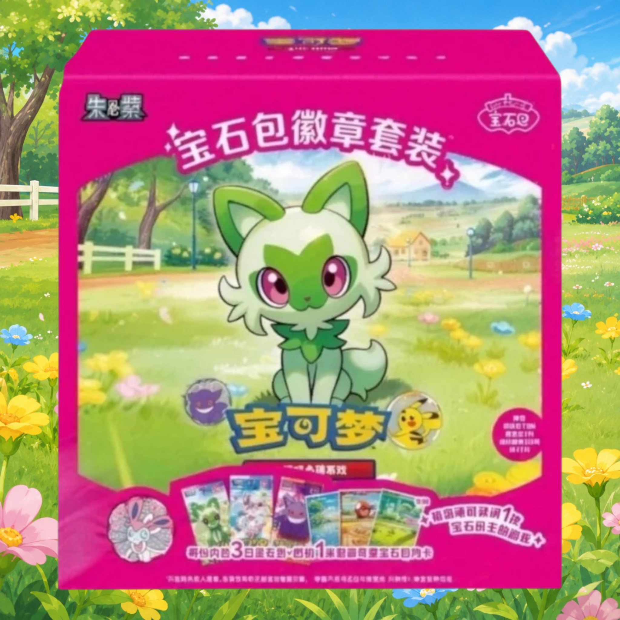 Simplified Chinese Gem Pack Badge Set Box
