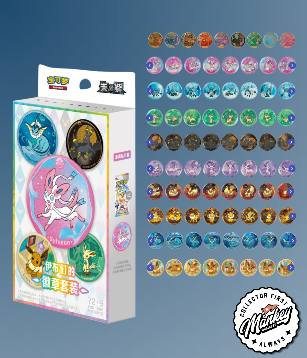 Pokemon Eeveelutions Badge Set (Random)