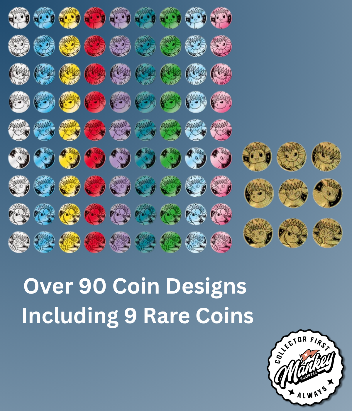 Crystal Eeveelutions Coin Set (Random)