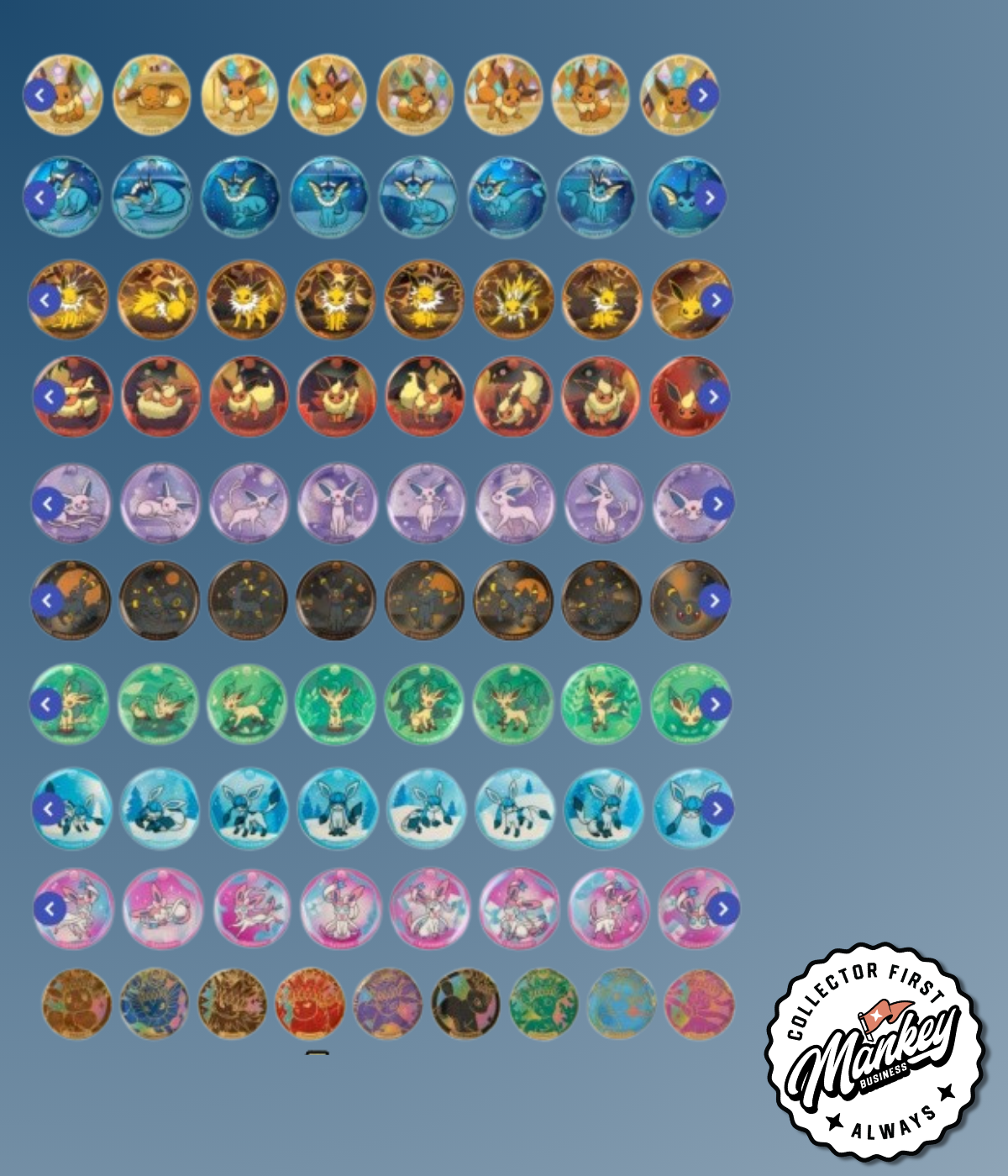 Pokemon Eeveelutions Badge Set (Random)