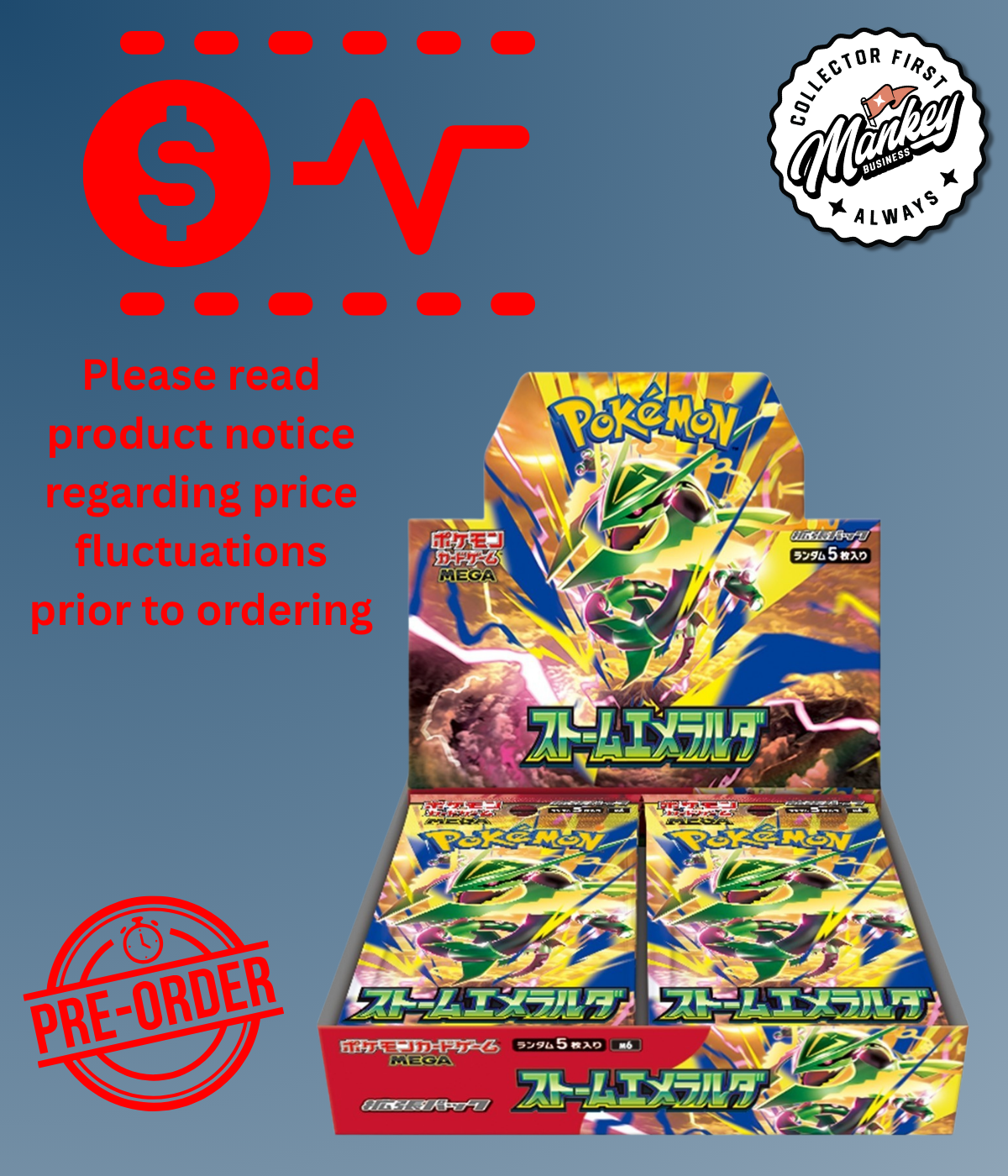 M6—Storm Emerelda Booster Box *estimated to ship on or before 8/12