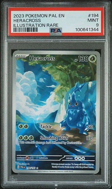 Heracross - Pokemon Paldea Evolved #194 PSA 9