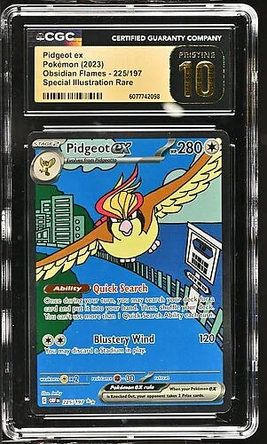 Pidgeot ex - Pokemon Obsidian Flames #225 CGC 10P
