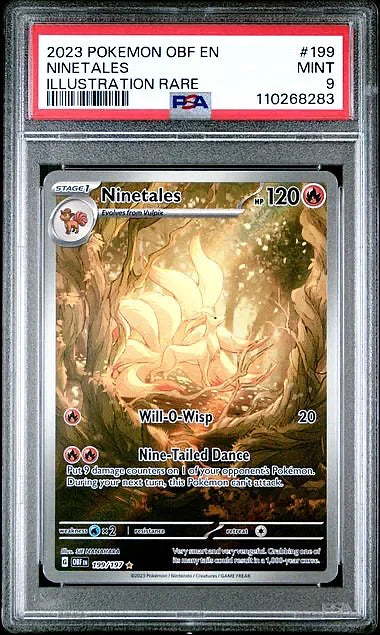 Ninetales - Pokemon Obsidian Flames #199 PSA 9