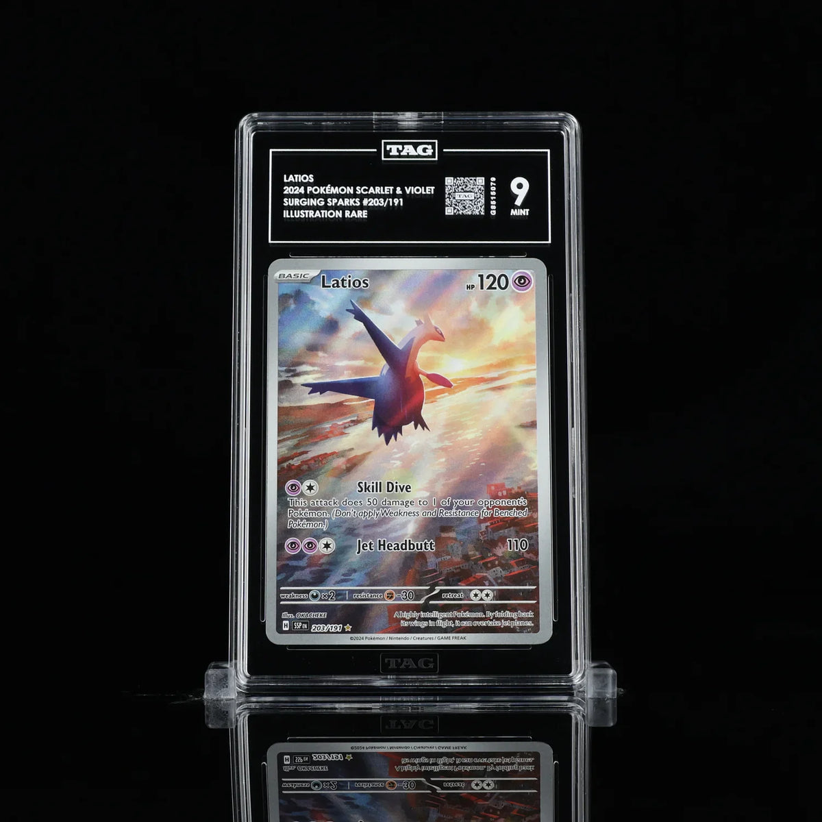 Latios - Pokemon Surging Sparks #203 TAG 9