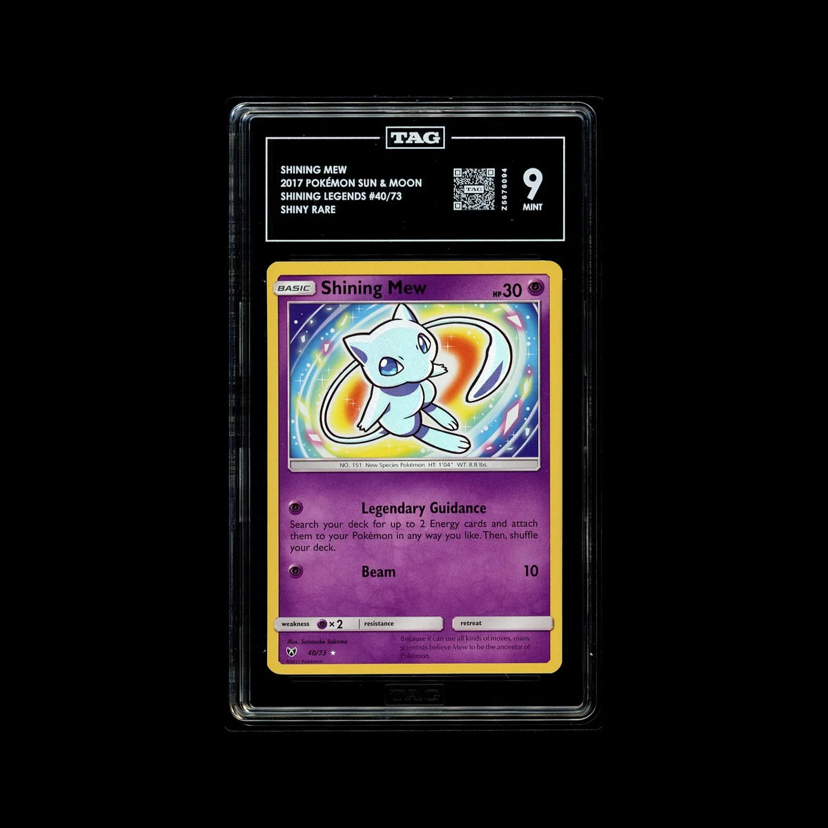 Shining Mew - Pokemon Shining Legends #40 TAG 9
